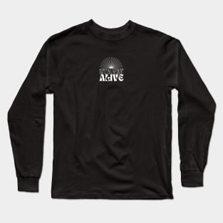 Stayin' Alive in Dark Theme Long Sleeve T-Shirt